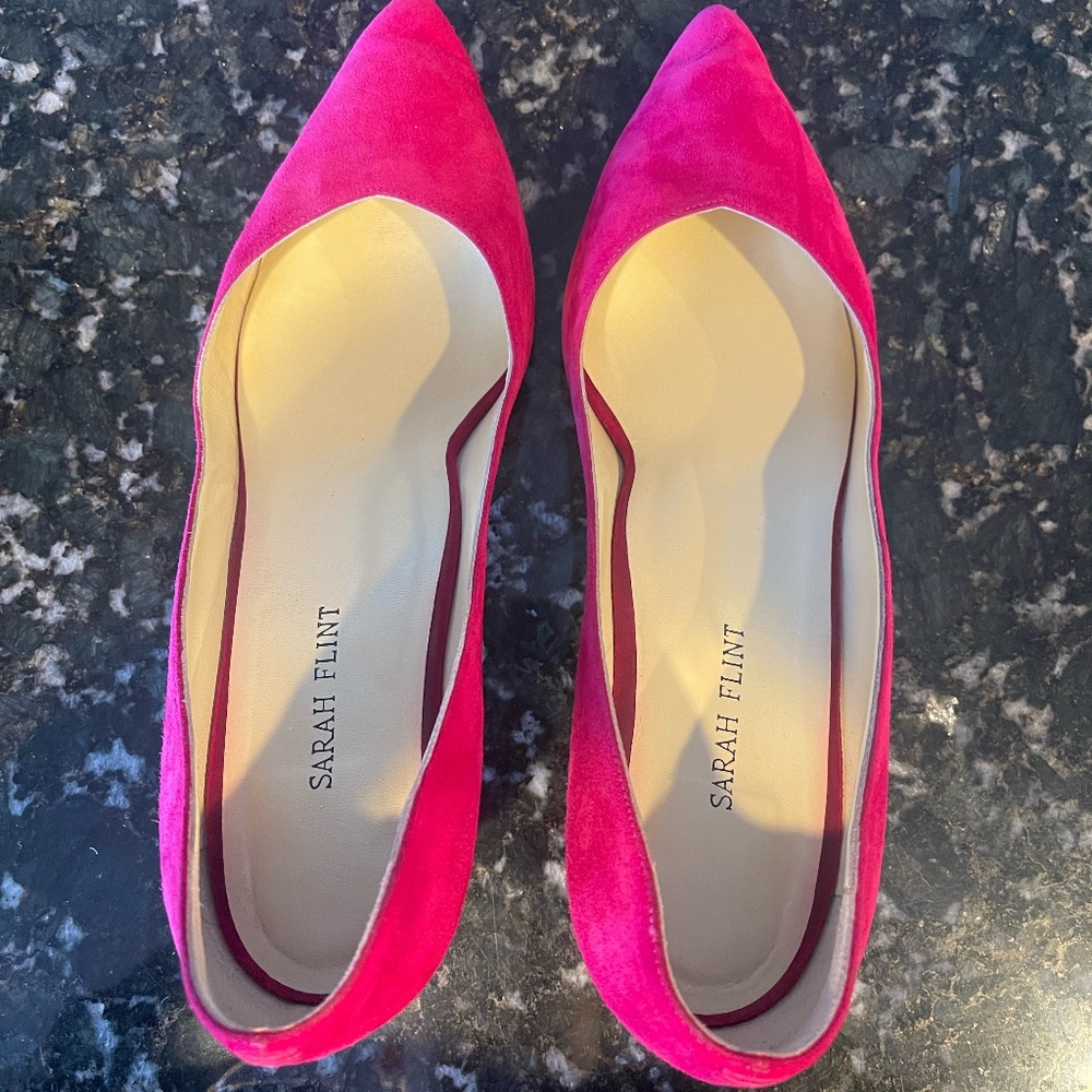 Fuchsia Pink Sarah Flint Kitten Heels